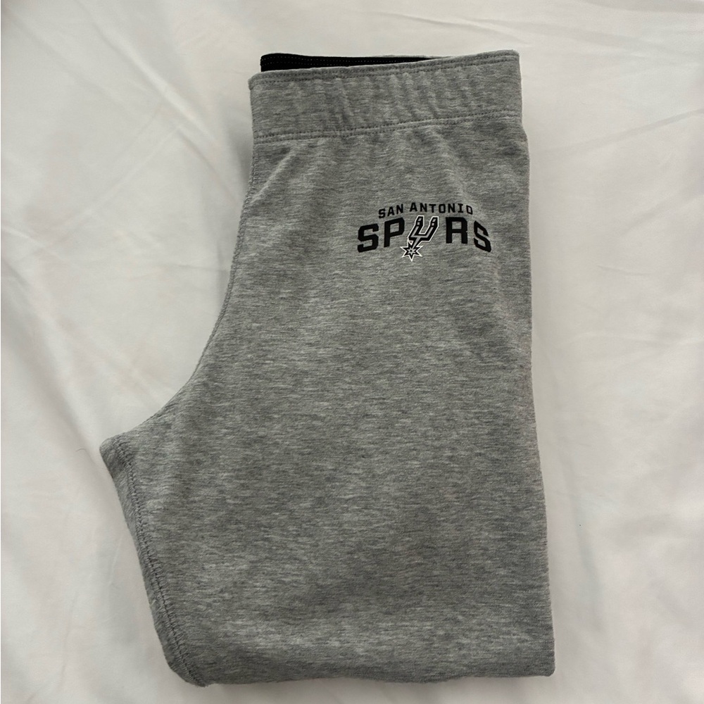 Nike Gray Sweatpants with Spurs Logo on the side leg
